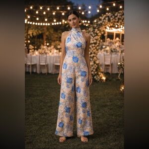 🌟LAST ONE🌟 Anthropologie NWT Significant Other Lana Tie-Back Jumpsuit Size 6.